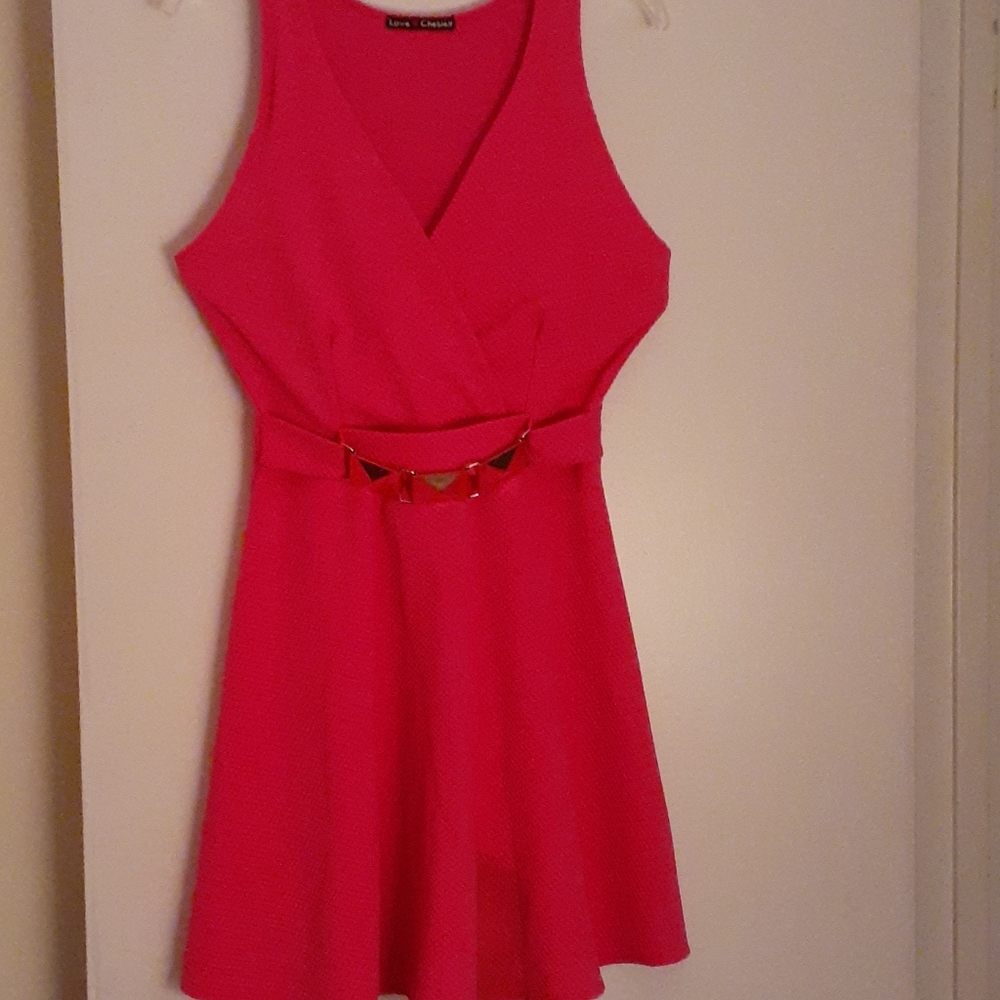 Belted wrap dress